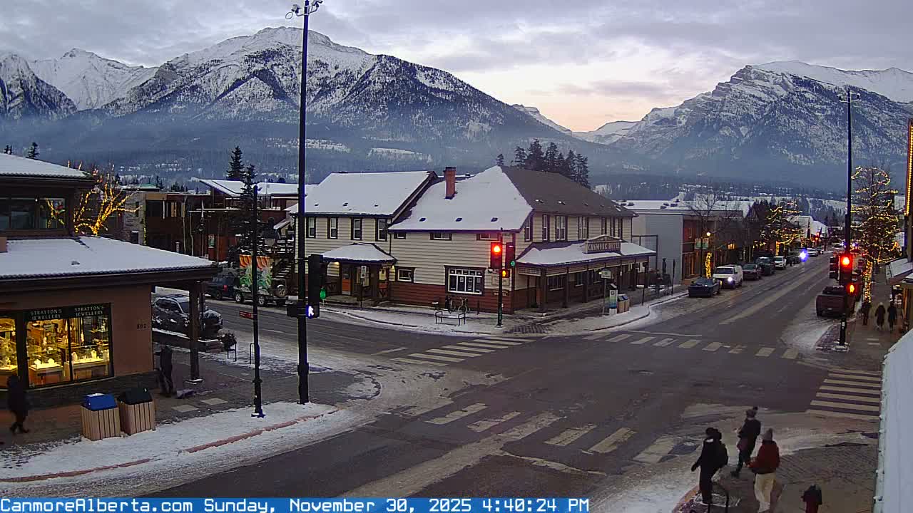 Canmore Downtown Live Cam -  Canmore, Alberta's Rockies, Alberta, Canada
