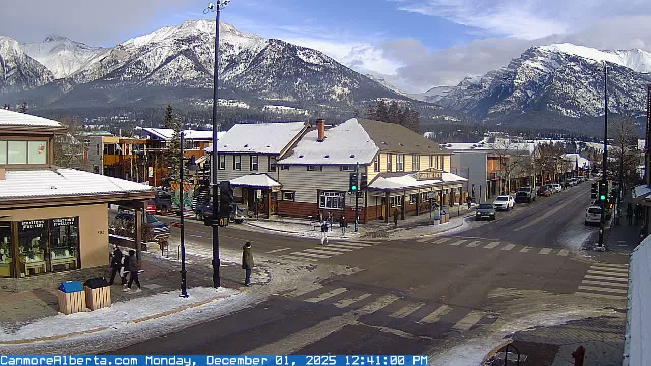 Canmore Downtown Live Cam -  Canmore, Alberta's Rockies, Alberta, Canada