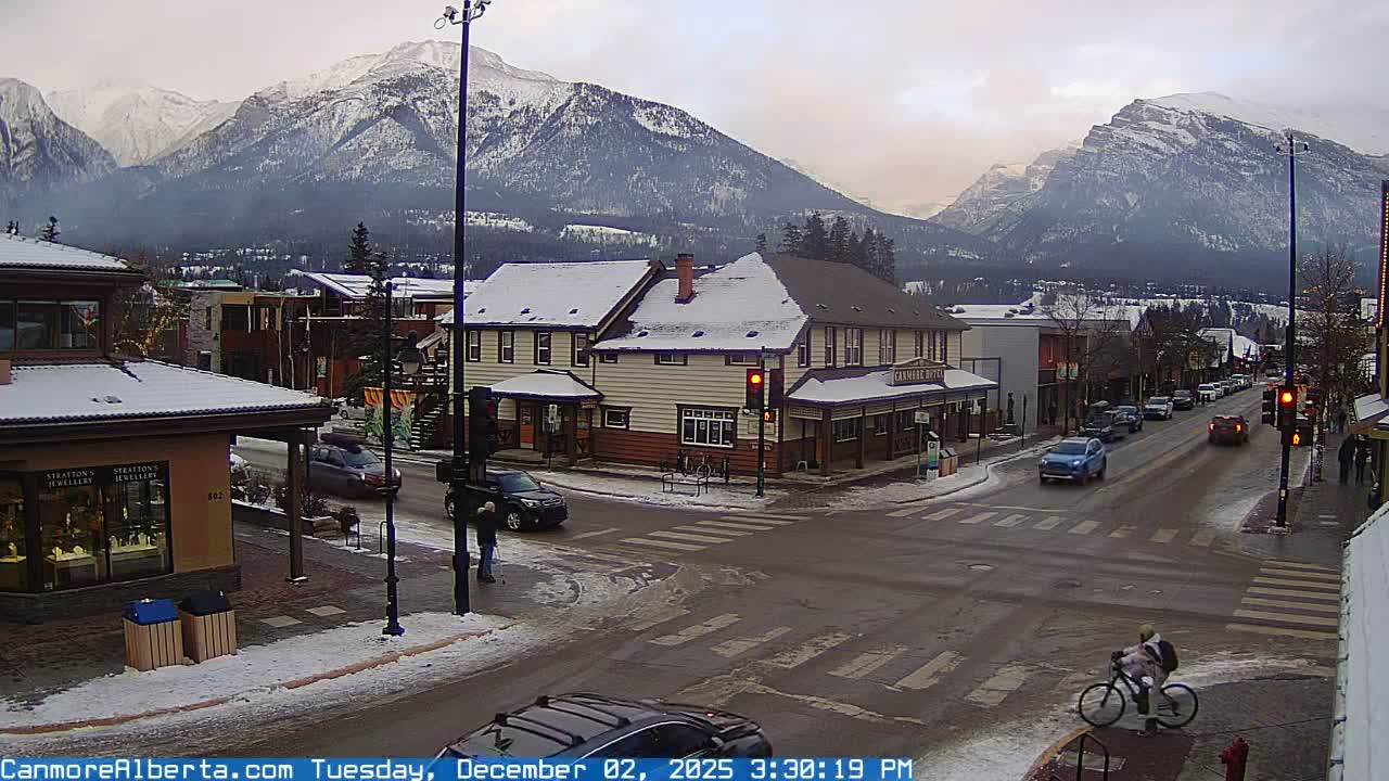 Canmore Downtown Live Cam -  Canmore, Alberta's Rockies, Alberta, Canada