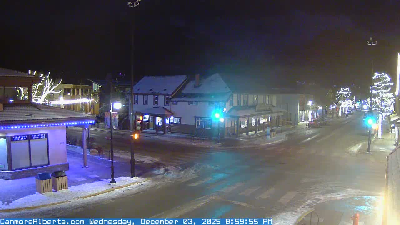 Canmore Downtown Live Cam -  Canmore, Alberta's Rockies, Alberta, Canada