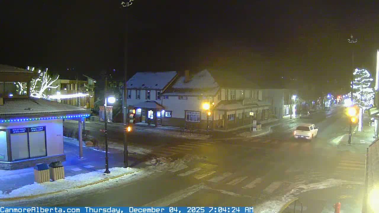 Canmore Downtown Live Cam -  Canmore, Alberta's Rockies, Alberta, Canada