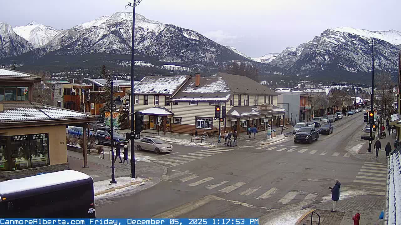 Canmore Downtown Live Cam -  Canmore, Alberta's Rockies, Alberta, Canada