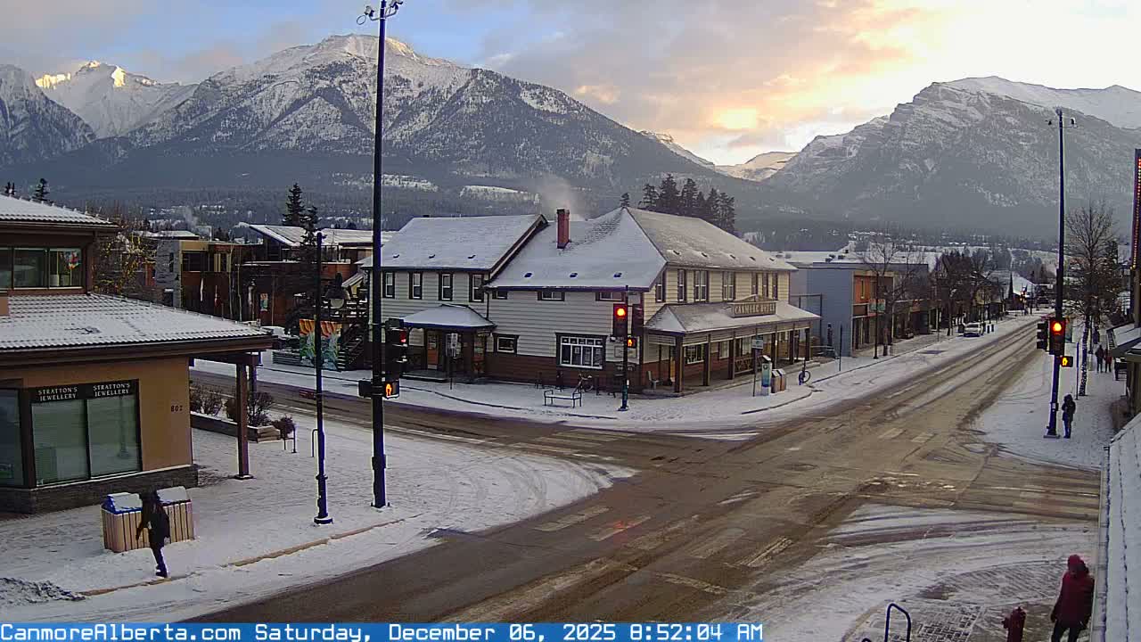 Canmore Downtown Live Cam -  Canmore, Alberta's Rockies, Alberta, Canada