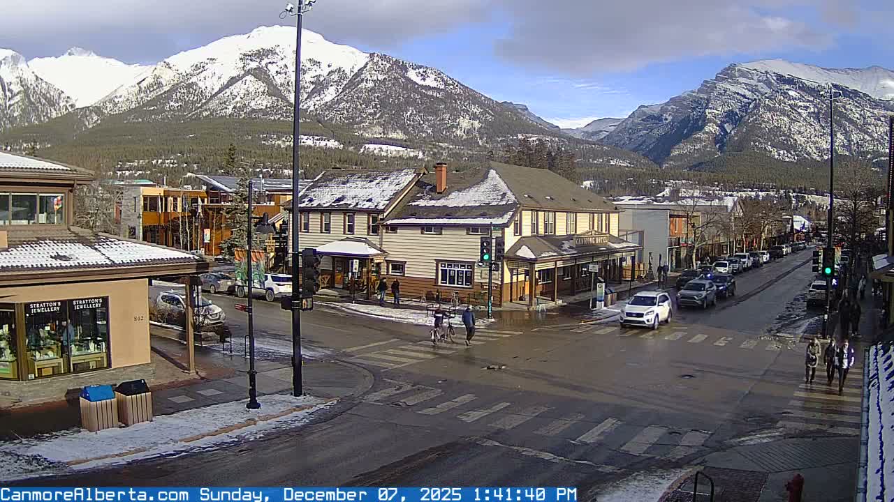 Canmore Downtown Live Cam -  Canmore, Alberta's Rockies, Alberta, Canada
