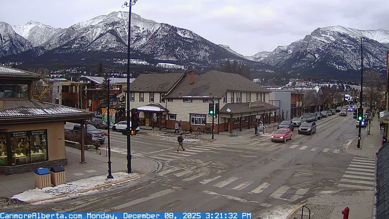 Canmore Downtown Live Cam -  Canmore, Alberta's Rockies, Alberta, Canada