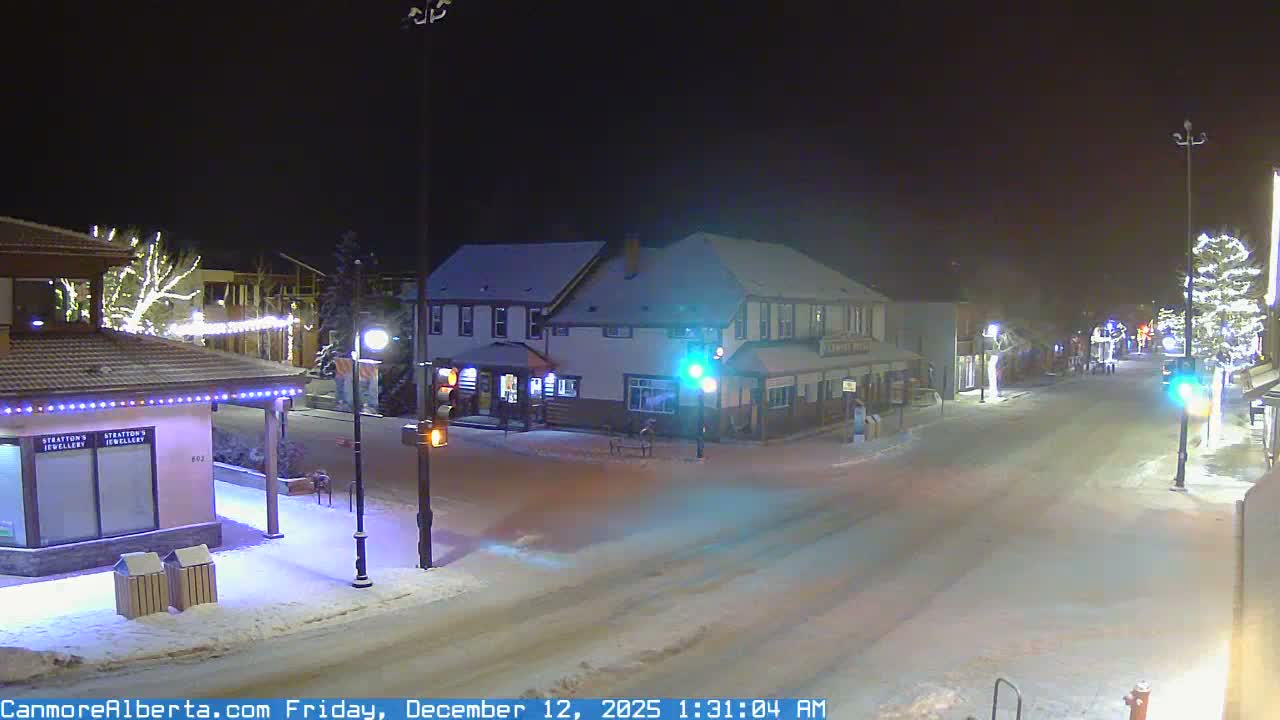 Canmore Downtown Live Cam -  Canmore, Alberta's Rockies, Alberta, Canada