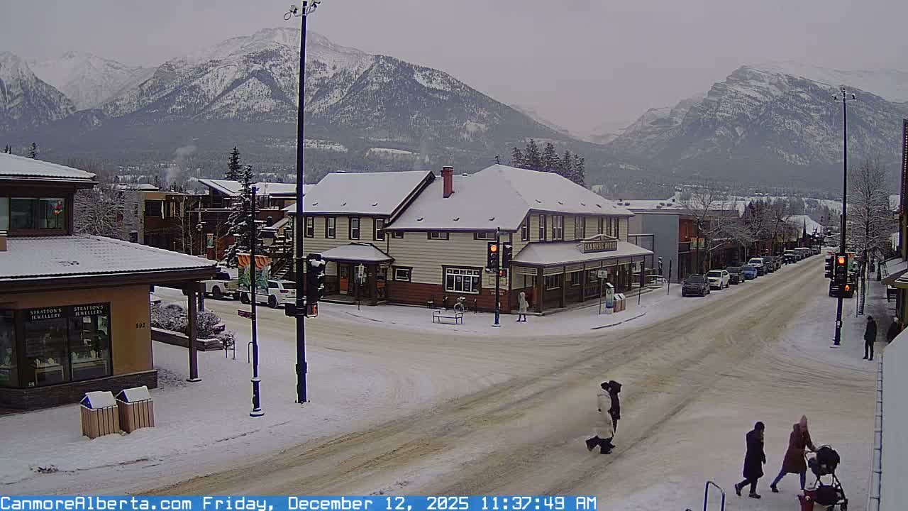 Canmore Downtown Live Cam -  Canmore, Alberta's Rockies, Alberta, Canada