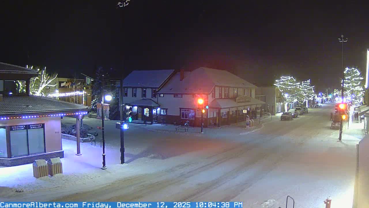 Canmore Downtown Live Cam -  Canmore, Alberta's Rockies, Alberta, Canada