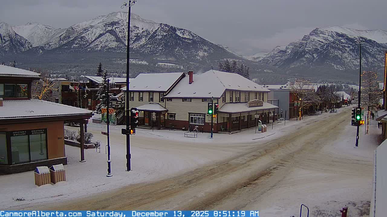 Canmore Downtown Live Cam -  Canmore, Alberta's Rockies, Alberta, Canada