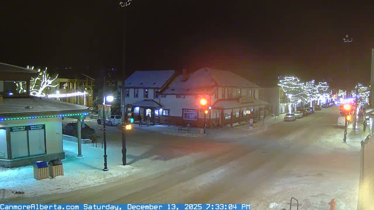 Canmore Downtown Live Cam -  Canmore, Alberta's Rockies, Alberta, Canada