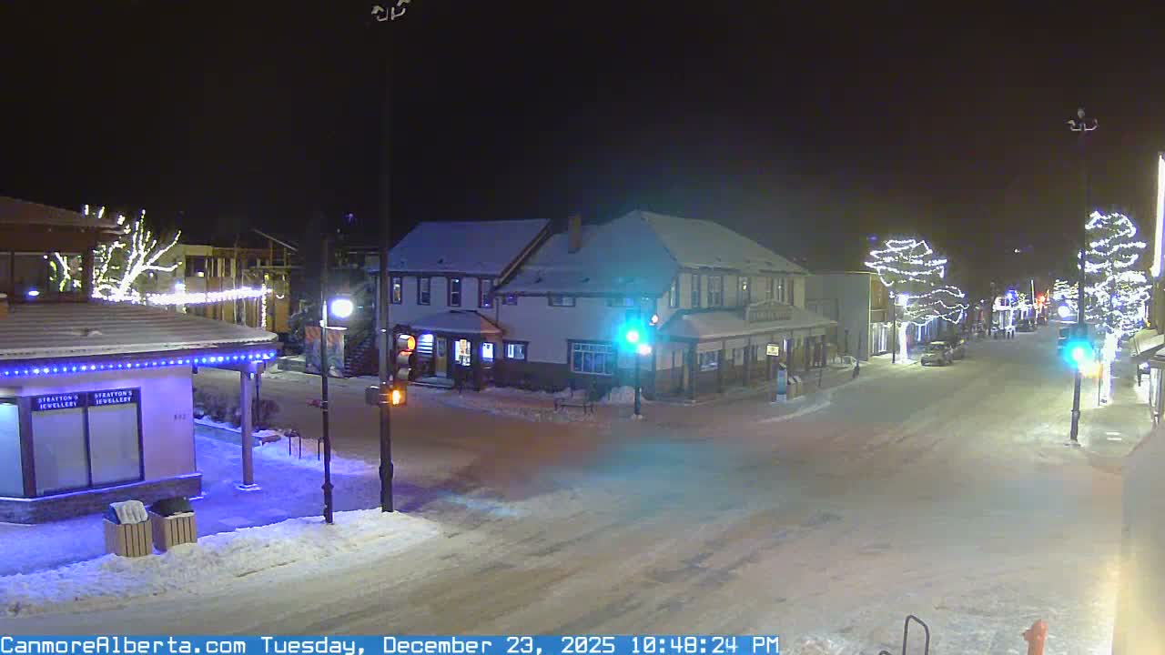 Canmore Downtown Live Cam -  Canmore, Alberta's Rockies, Alberta, Canada
