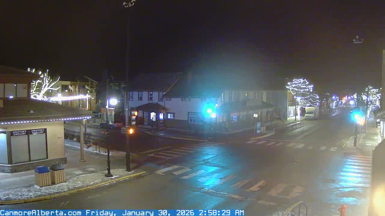 Canmore Downtown Live Cam -  Canmore, Alberta's Rockies, Alberta, Canada