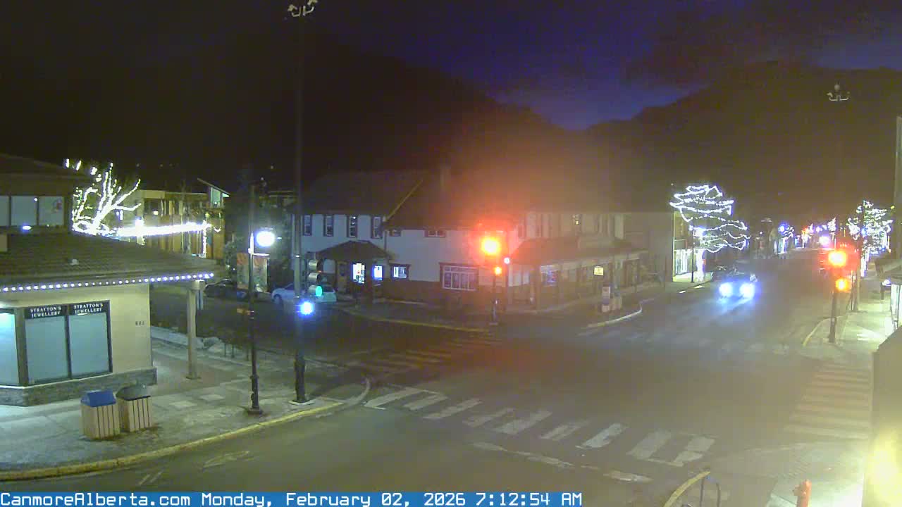 Canmore Downtown Live Cam -  Canmore, Alberta's Rockies, Alberta, Canada