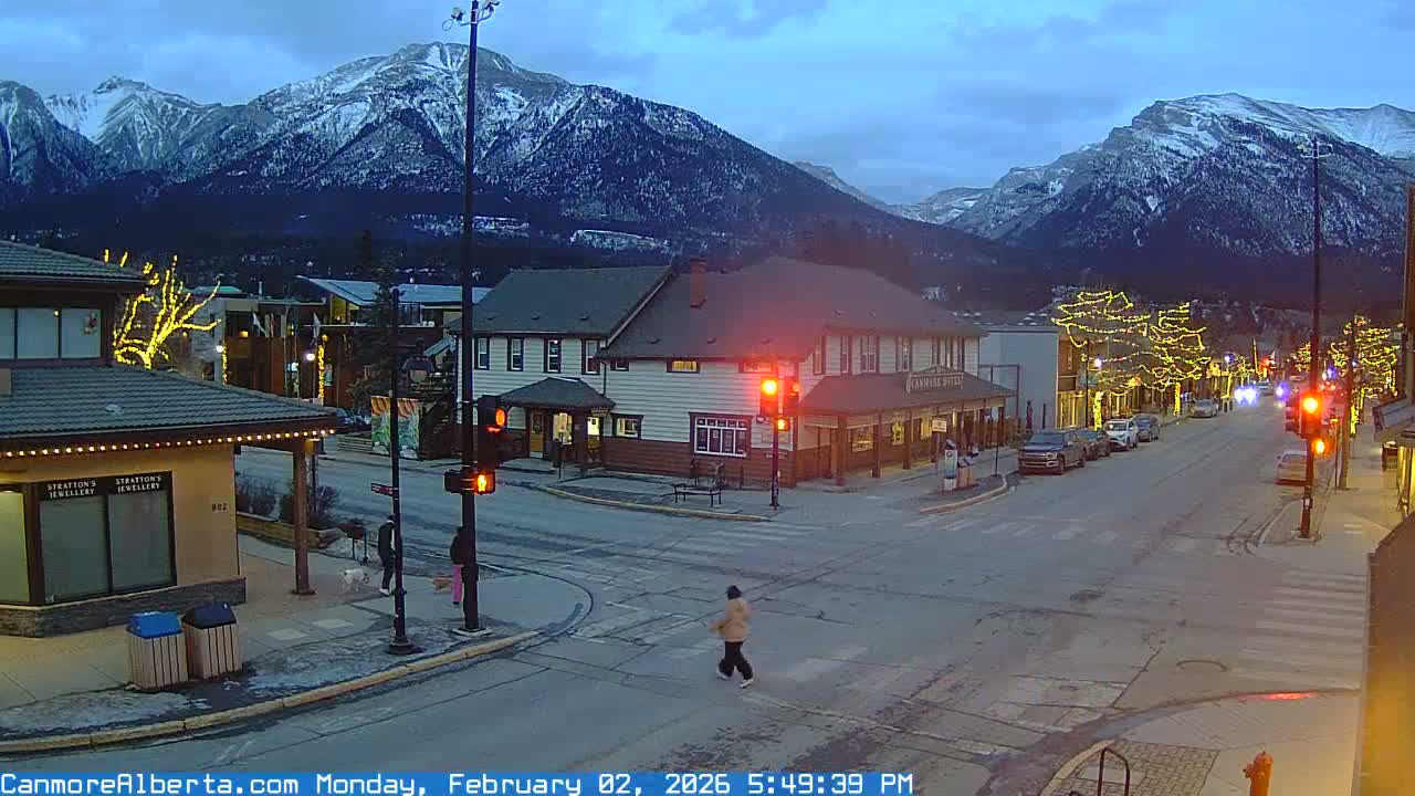 Canmore Downtown Live Cam -  Canmore, Alberta's Rockies, Alberta, Canada