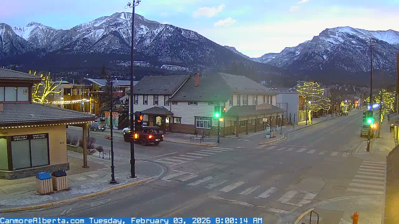 Canmore Downtown Live Cam -  Canmore, Alberta's Rockies, Alberta, Canada