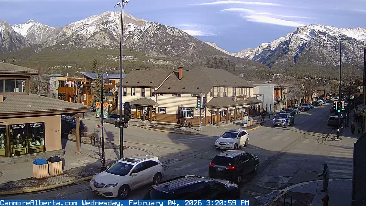 Canmore Downtown Live Cam -  Canmore, Alberta's Rockies, Alberta, Canada