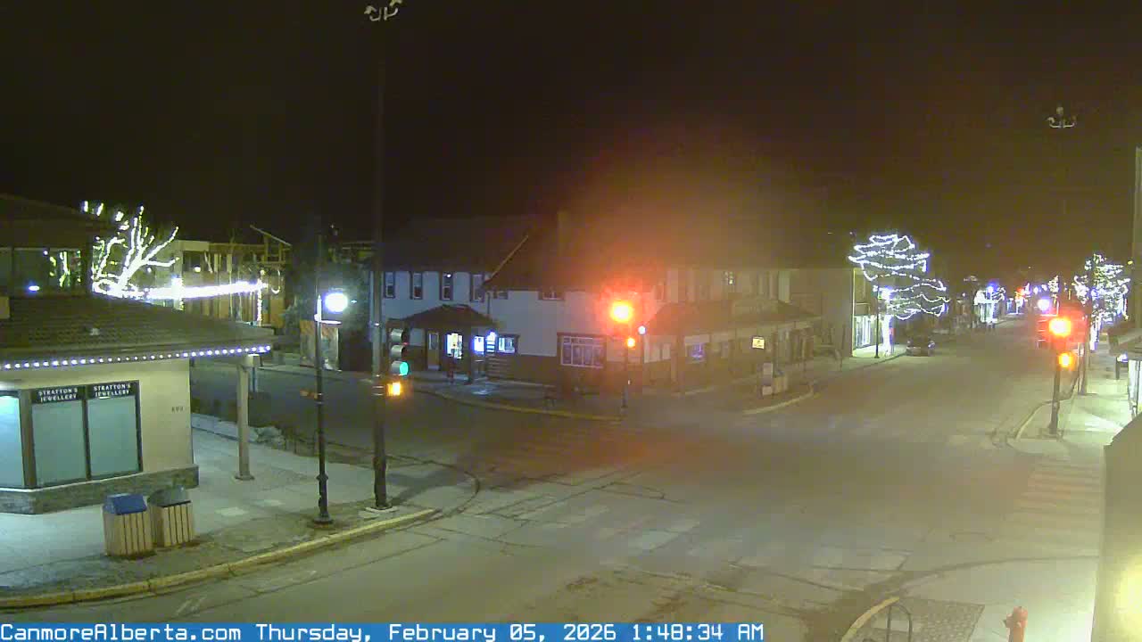 Canmore Downtown Live Cam -  Canmore, Alberta's Rockies, Alberta, Canada