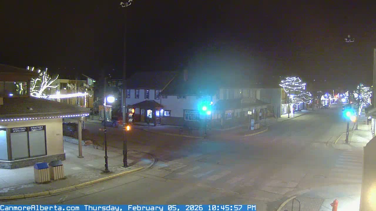 Canmore Downtown Live Cam -  Canmore, Alberta's Rockies, Alberta, Canada