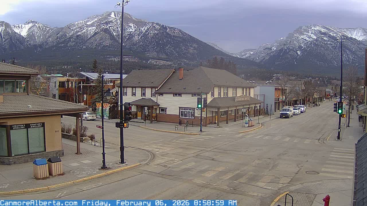 Canmore Downtown Live Cam -  Canmore, Alberta's Rockies, Alberta, Canada