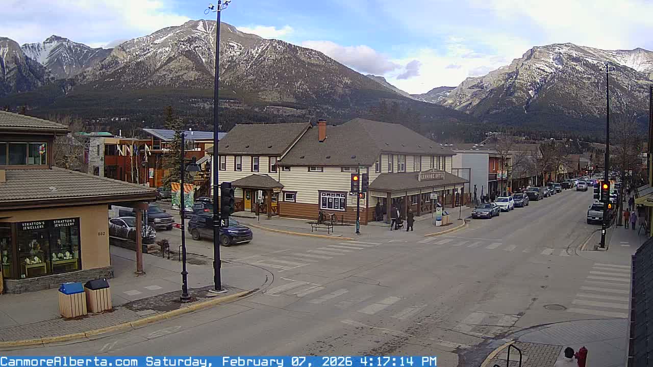 Canmore Downtown Live Cam -  Canmore, Alberta's Rockies, Alberta, Canada
