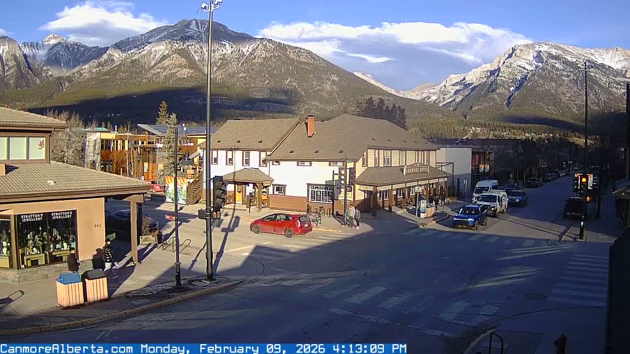 Canmore Downtown Live Cam -  Canmore, Alberta's Rockies, Alberta, Canada