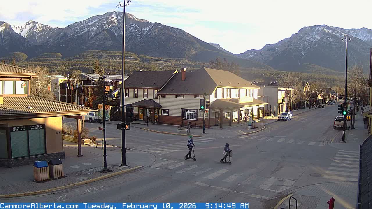 Canmore Downtown Live Cam -  Canmore, Alberta's Rockies, Alberta, Canada