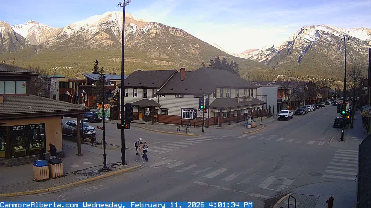 Canmore Downtown Live Cam -  Canmore, Alberta's Rockies, Alberta, Canada