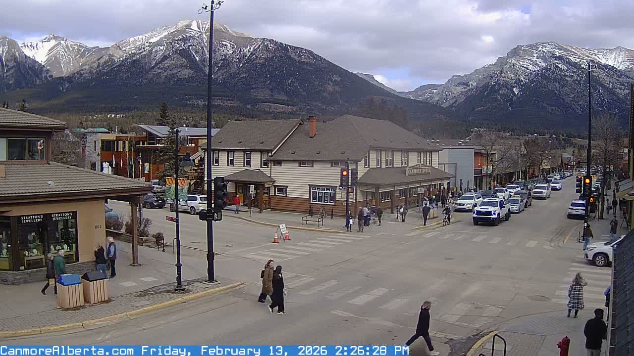 Canmore Downtown Live Cam -  Canmore, Alberta's Rockies, Alberta, Canada