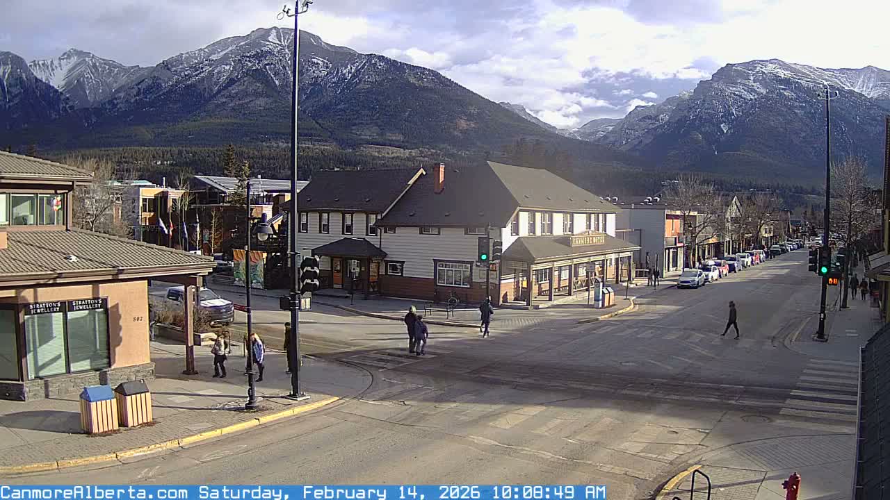 Canmore Downtown Live Cam -  Canmore, Alberta's Rockies, Alberta, Canada
