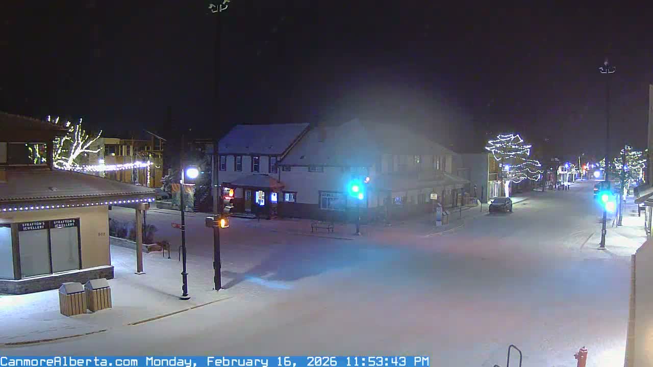 Canmore Downtown Live Cam -  Canmore, Alberta's Rockies, Alberta, Canada