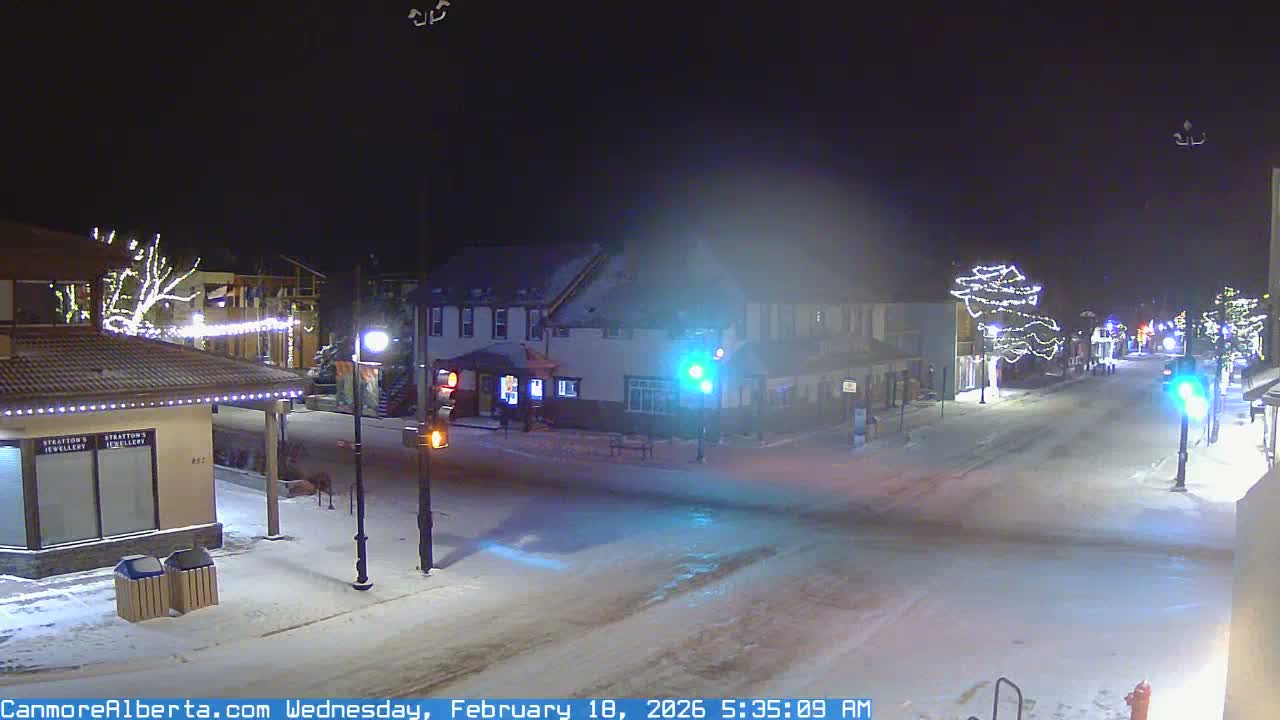 Canmore Downtown Live Cam -  Canmore, Alberta's Rockies, Alberta, Canada