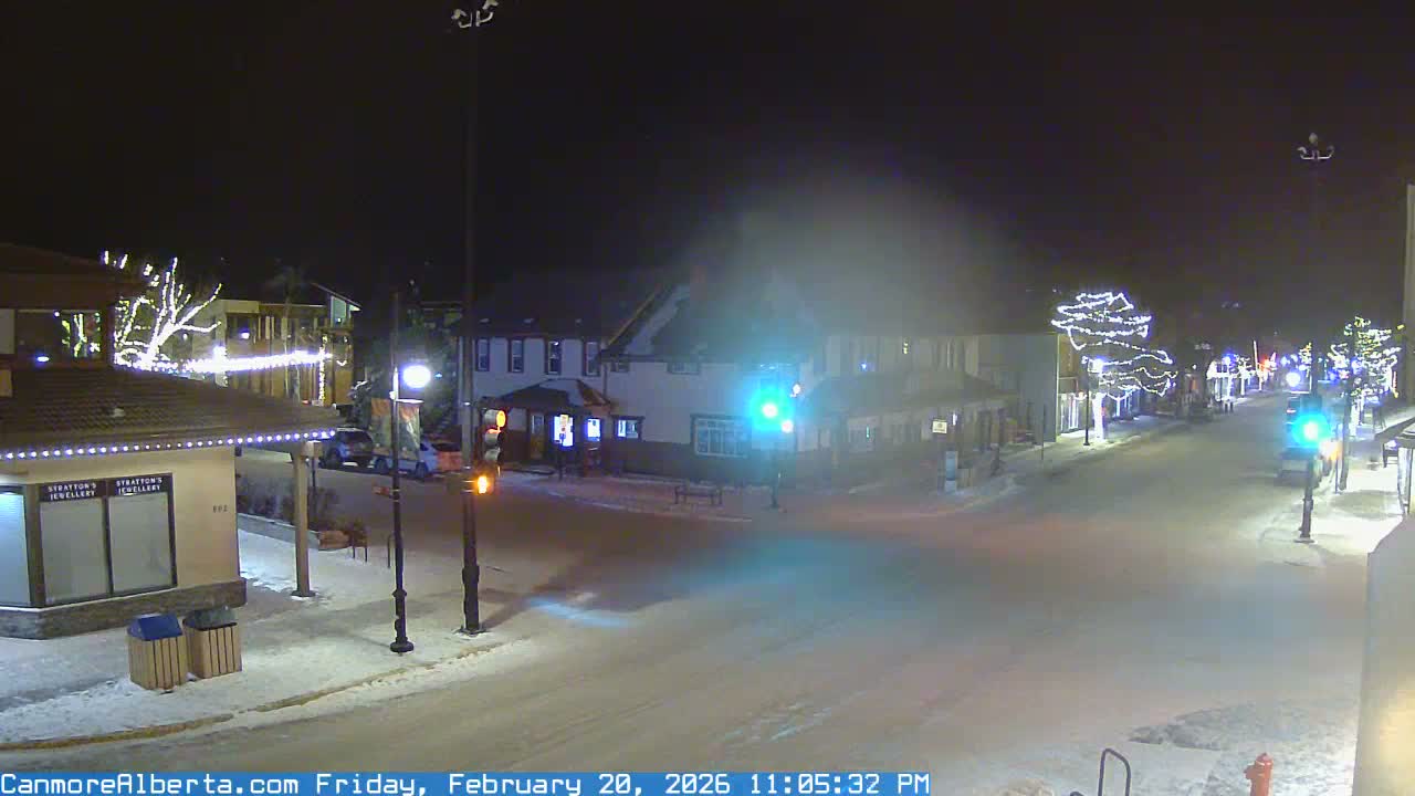 Canmore Downtown Live Cam -  Canmore, Alberta's Rockies, Alberta, Canada