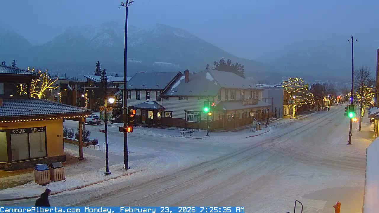 Canmore Downtown Live Cam -  Canmore, Alberta's Rockies, Alberta, Canada