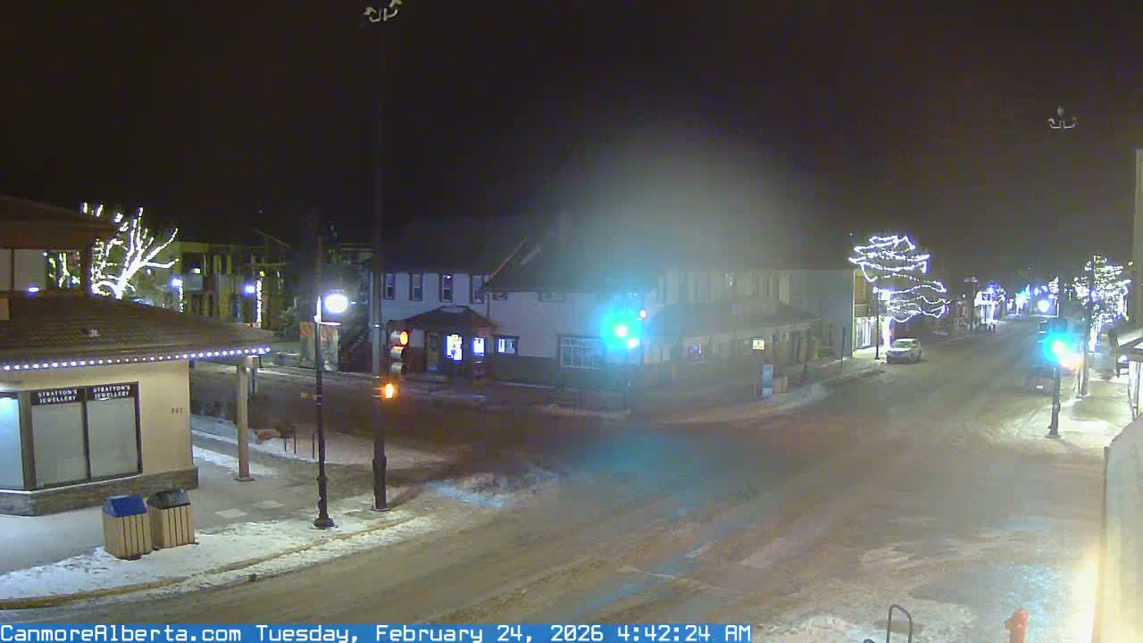 Canmore Downtown Live Cam -  Canmore, Alberta's Rockies, Alberta, Canada