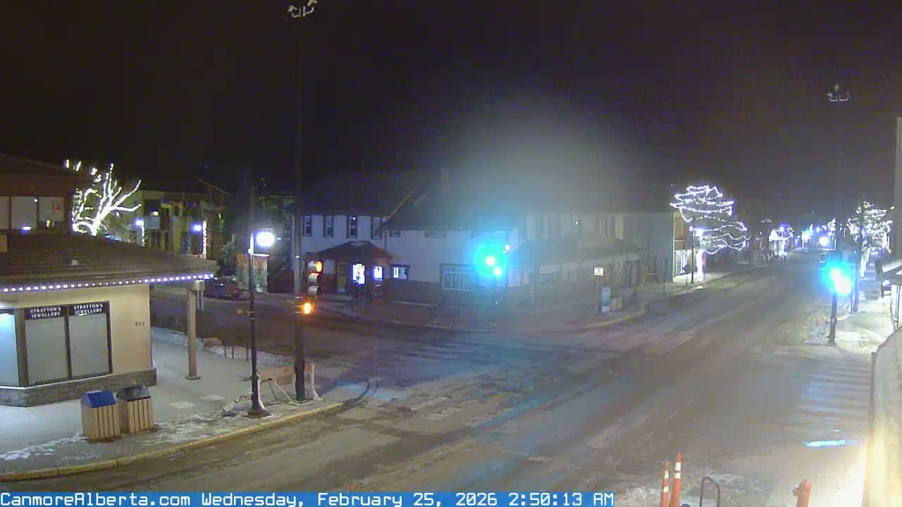 Canmore Downtown Live Cam -  Canmore, Alberta's Rockies, Alberta, Canada