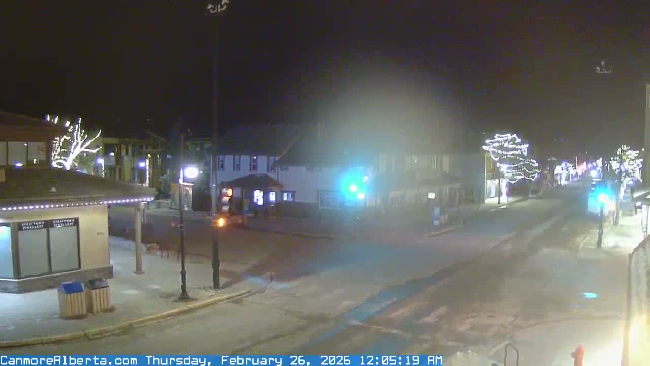 Canmore Downtown Live Cam -  Canmore, Alberta's Rockies, Alberta, Canada