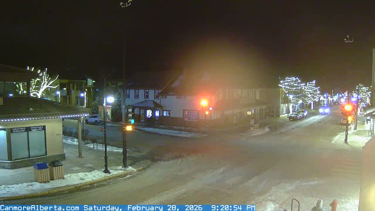 Canmore Downtown Live Cam -  Canmore, Alberta's Rockies, Alberta, Canada