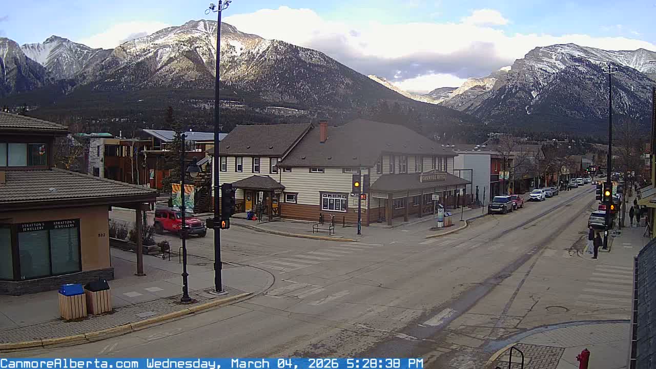 Canmore Downtown Live Cam -  Canmore, Alberta's Rockies, Alberta, Canada
