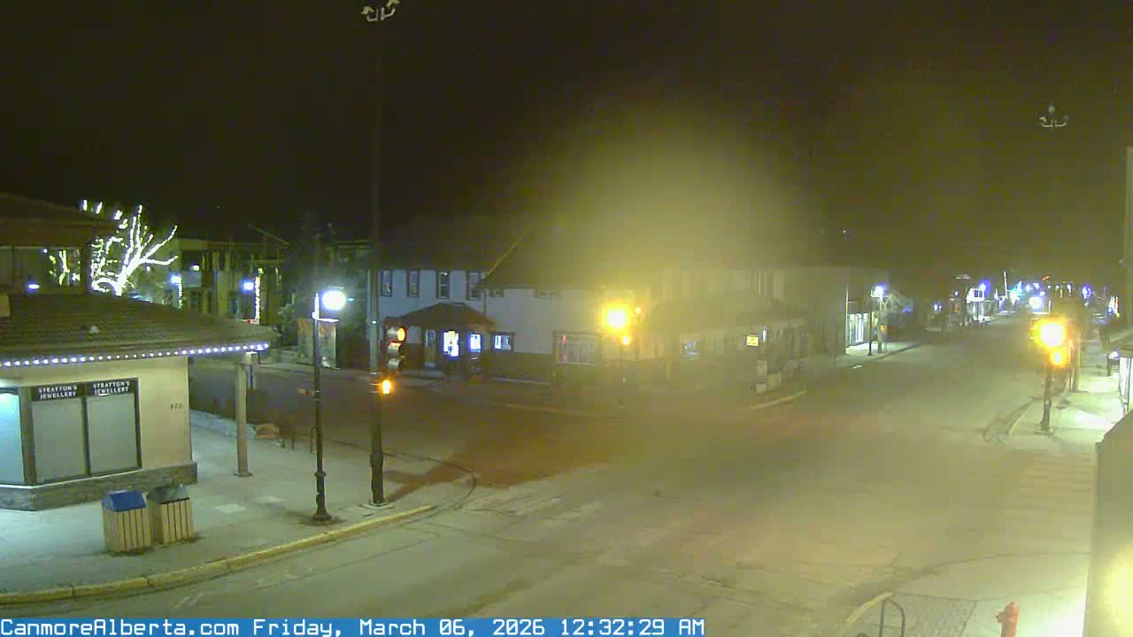 Canmore Downtown Live Cam -  Canmore, Alberta's Rockies, Alberta, Canada