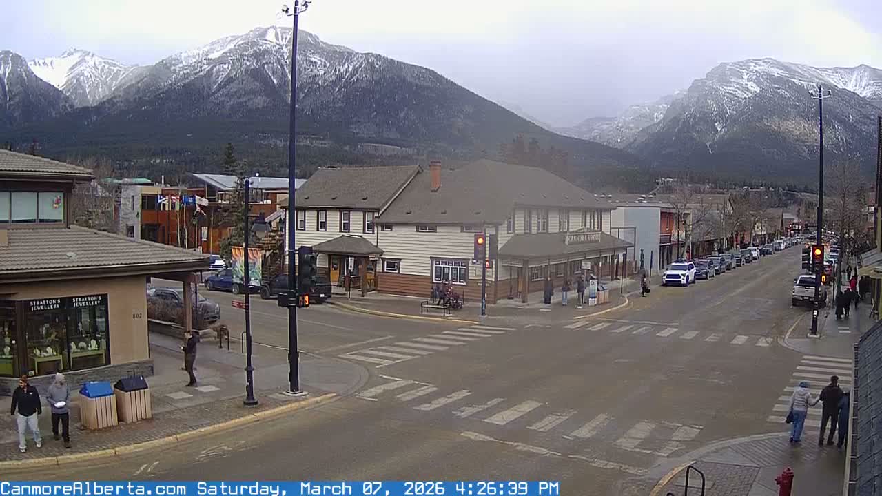 Canmore Downtown Live Cam -  Canmore, Alberta's Rockies, Alberta, Canada