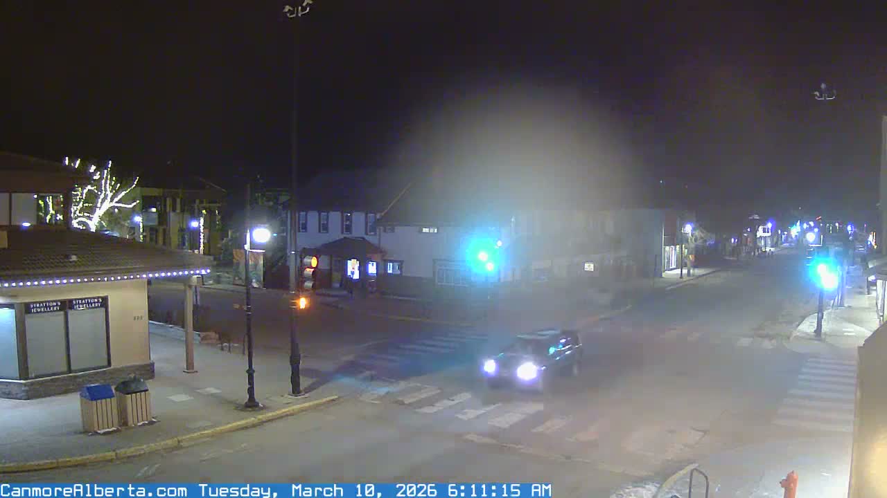 Canmore Downtown Live Cam -  Canmore, Alberta's Rockies, Alberta, Canada