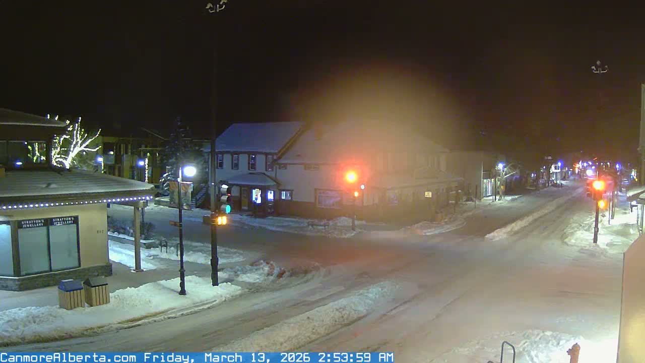 Canmore Downtown Live Cam -  Canmore, Alberta's Rockies, Alberta, Canada