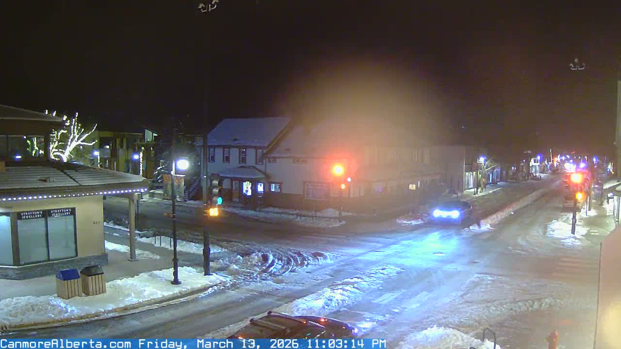 Canmore Downtown Live Cam -  Canmore, Alberta's Rockies, Alberta, Canada
