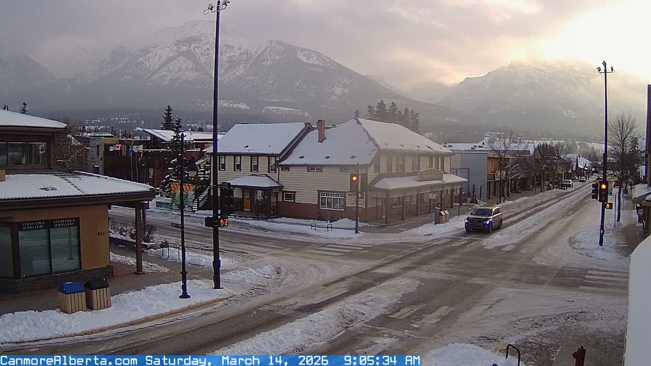 Canmore Downtown Live Cam -  Canmore, Alberta's Rockies, Alberta, Canada