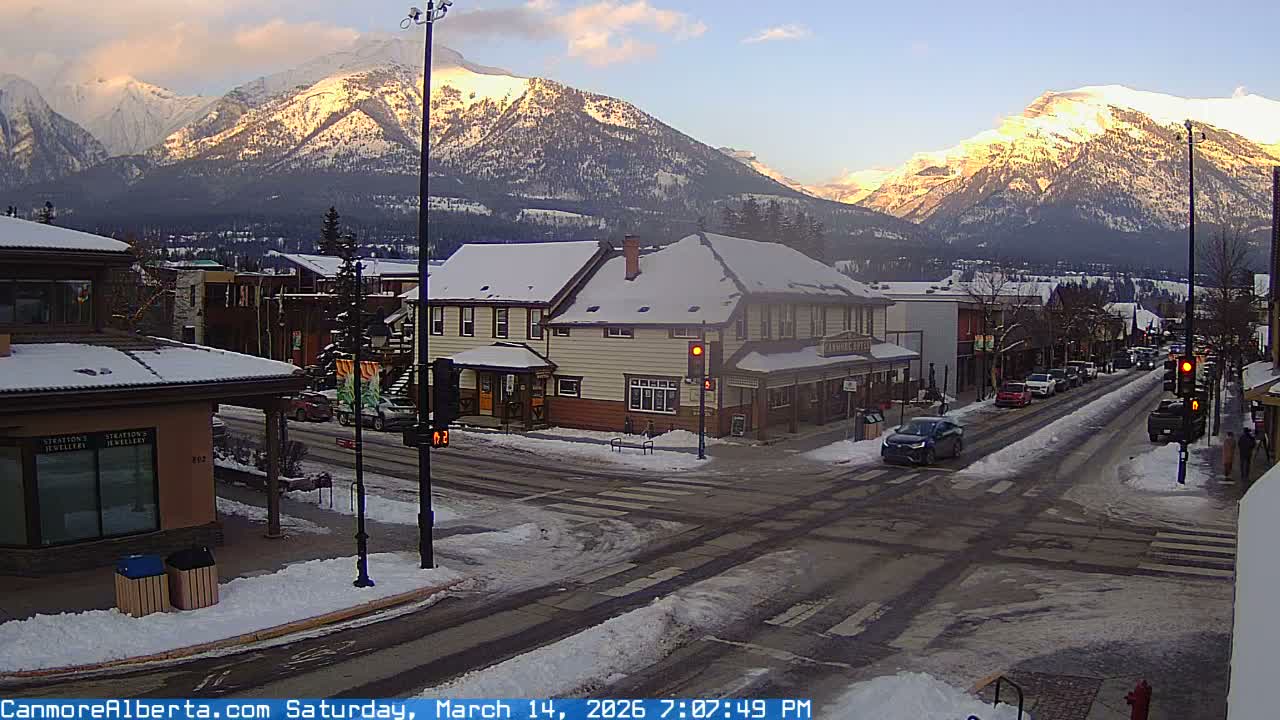 Canmore Downtown Live Cam -  Canmore, Alberta's Rockies, Alberta, Canada