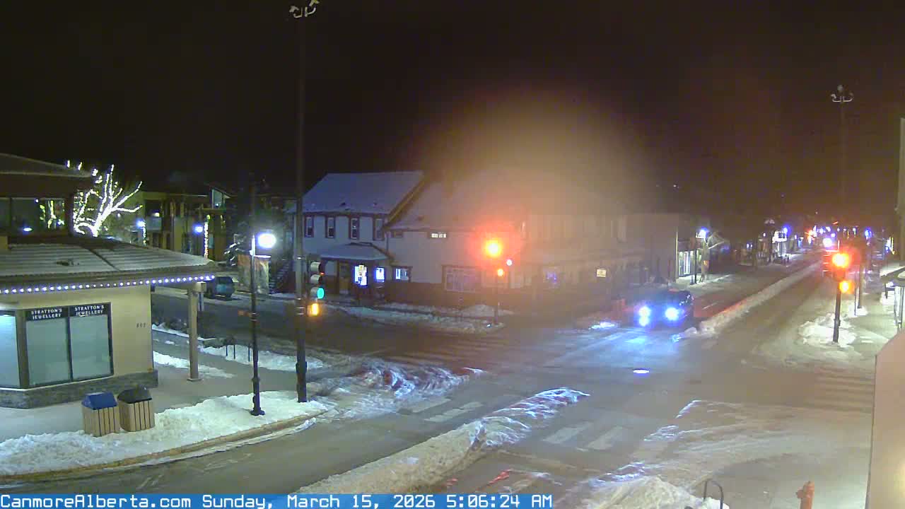 Canmore Downtown Live Cam -  Canmore, Alberta's Rockies, Alberta, Canada