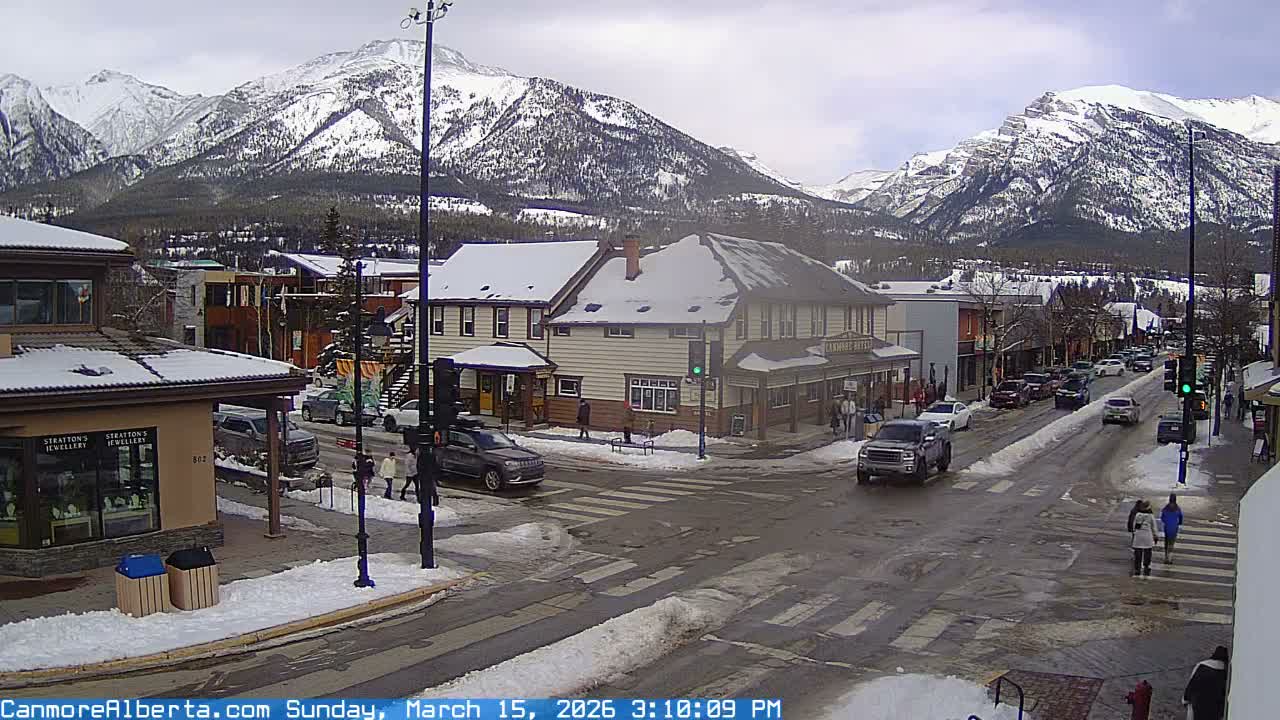 Canmore Downtown Live Cam -  Canmore, Alberta's Rockies, Alberta, Canada