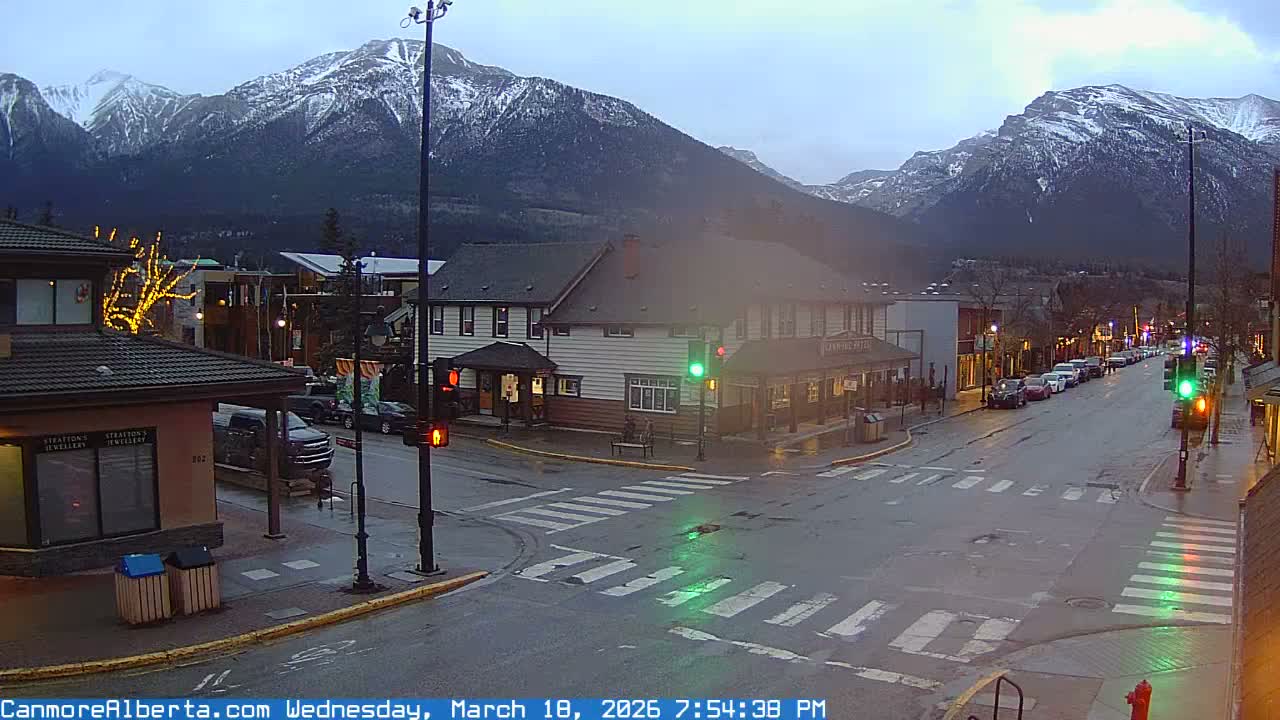 Canmore Downtown Live Cam -  Canmore, Alberta's Rockies, Alberta, Canada