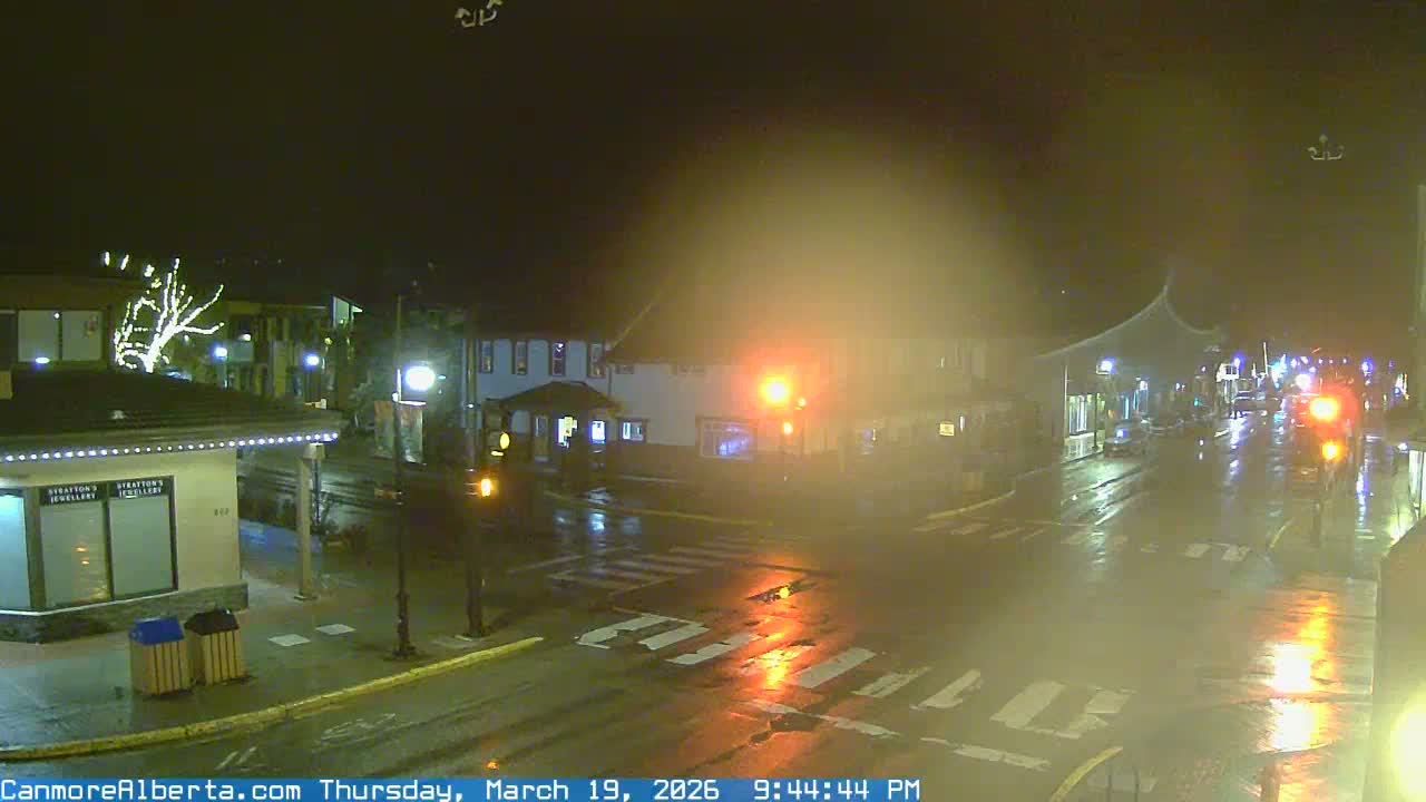 Canmore Downtown Live Cam -  Canmore, Alberta's Rockies, Alberta, Canada