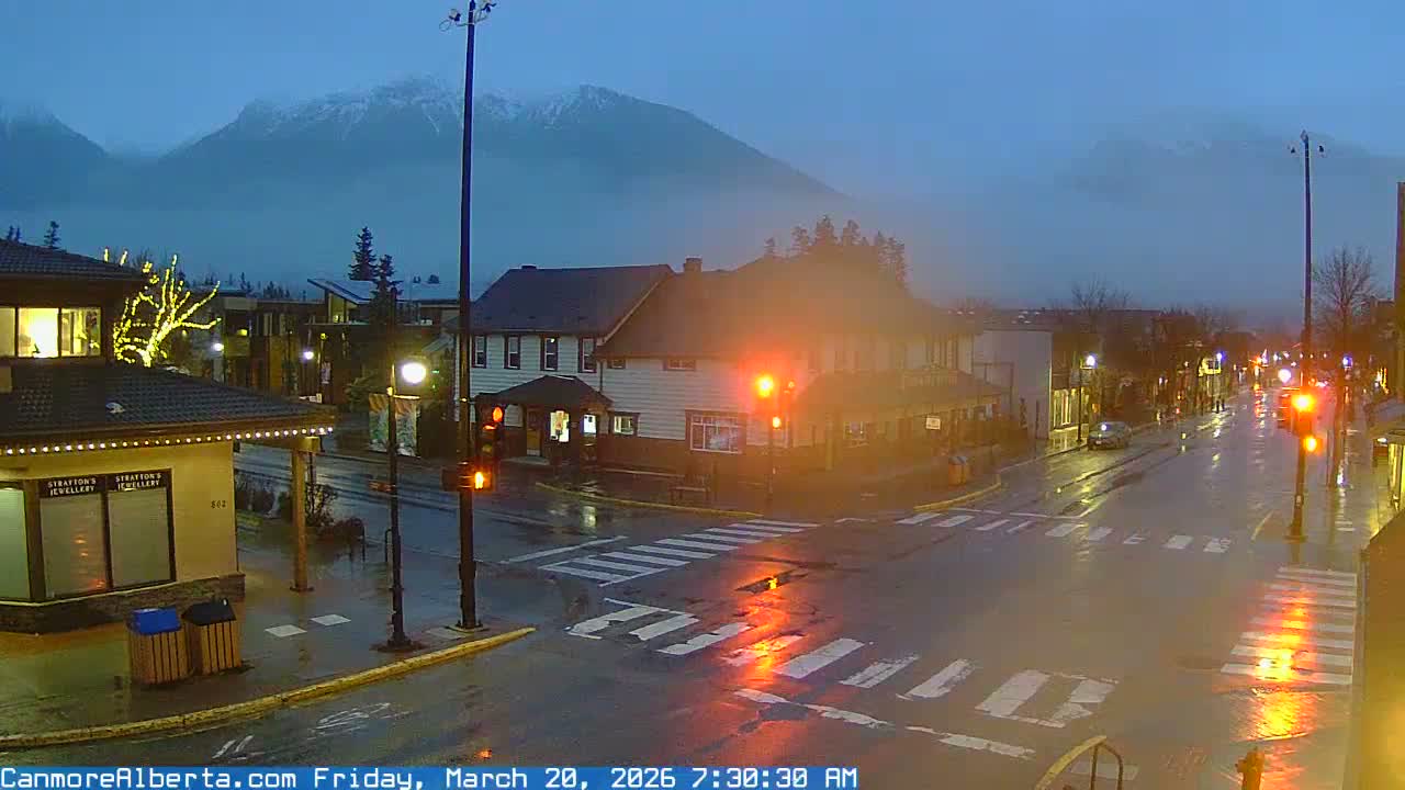 Canmore Downtown Live Cam -  Canmore, Alberta's Rockies, Alberta, Canada